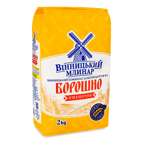 Борошно «Вінницький млинар» пшеничне вищого ґатунку 2кг – онлайн ...