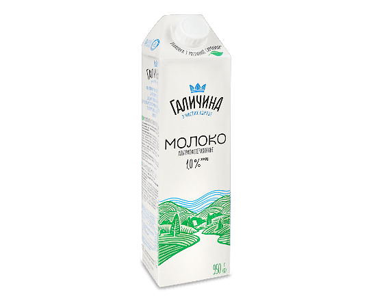 Молоко «Галичина» ультрапастеризоване 1% т/п
