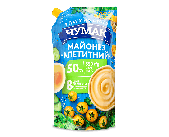 Майонез «Чумак» «Апетитний» 50%