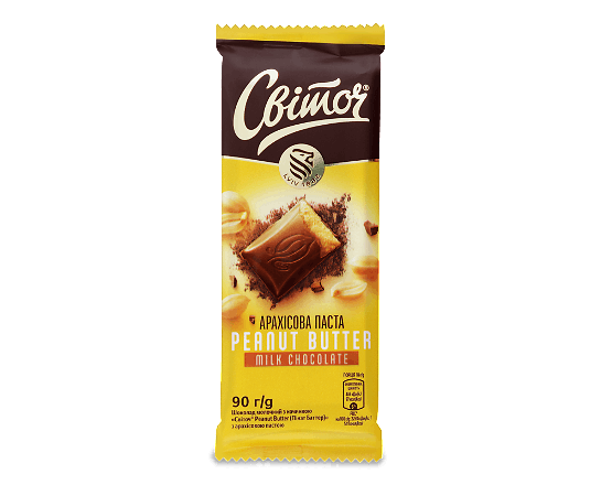 Шоколад молочний «Світоч» Peanut Butter з арахісовою пастою
