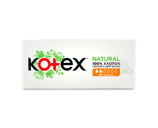 Прокладки щоденні Kotex Liners Natural Normal