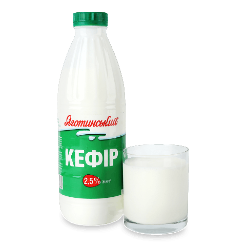 Кефір «Яготинський» 2,5%, пляшка 850г – онлайн-супермаркет «Сільпо»
