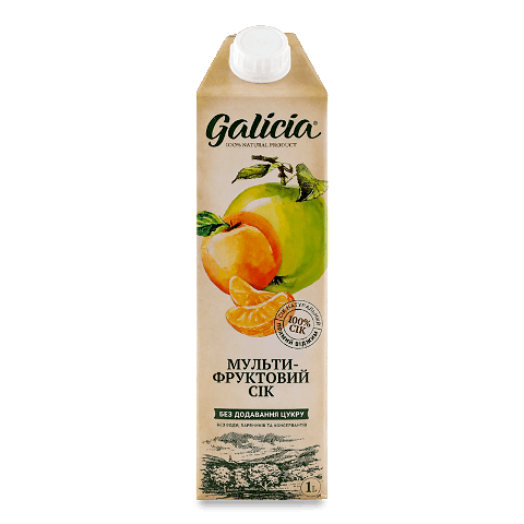 Сік Galicia мультифруктовий 1л – онлайн-супермаркет «Сільпо»