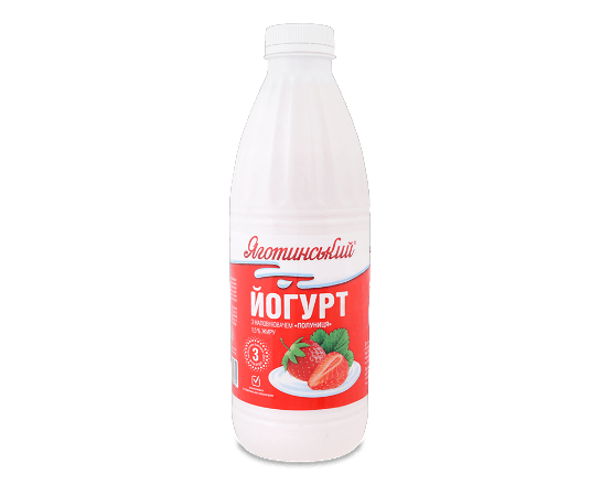 Йогурт «Яготинський» з наповнювачем полуниця 1,5%