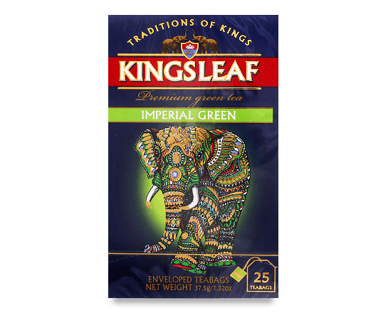 Чай зелений Kingsleaf Imperial green, конверт