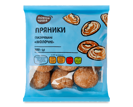 Пряники «Повна Чаша»® молочні глазуровані