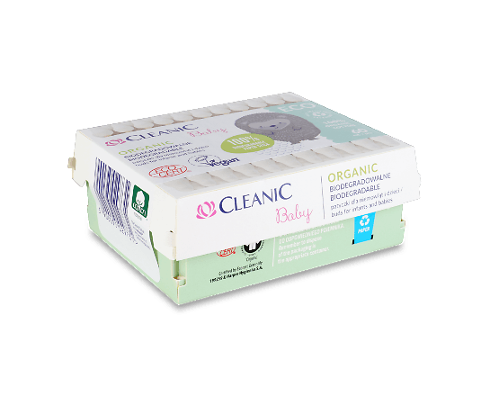 Палички ватні Cleanic Baby ECO дитячі