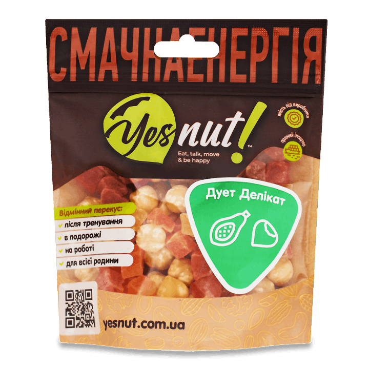 Суміш Yesnut! горіхово-фруктова «Дует Делікат» 100г