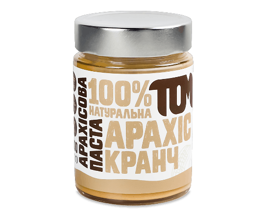 Паста арахісова «ТОМ» кранч с/б