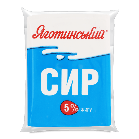 Сир кисломолочний «Яготинське» 5% 180г – онлайн-супермаркет «Сільпо»