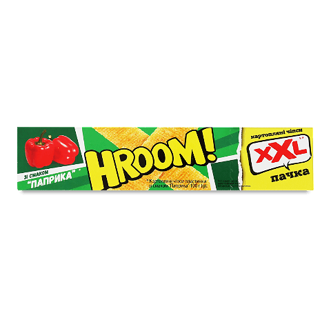 Чипси Hroom! пластинки зі смаком паприки 100г – онлайн-супермаркет «Сільпо»