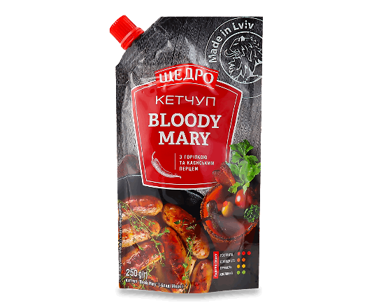 Кетчуп «Щедро» Bloody Mary д/п