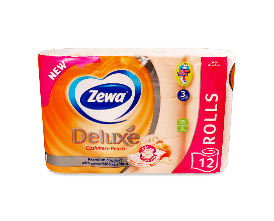 Туалетний папір Zewa Deluxe персик