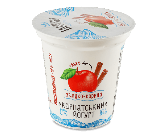 Йогурт «Галичина» яблуко-кориця 2,2%