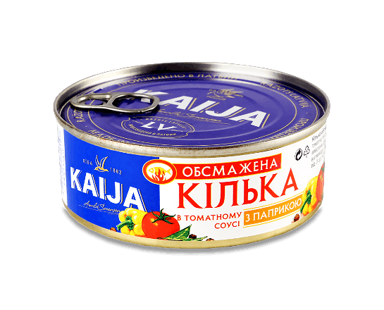 Кілька Kaija обсмажена в томатному соусі з паприкою