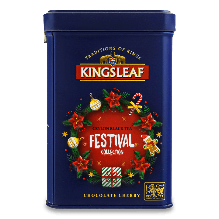 Чай чорний Kingsleaf Festival вишня-шоколад з/б 50г