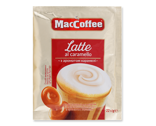 Напій кавовий MacCoffee 3в1 Latte al caramello