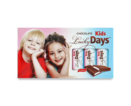 Шоколад молочний Lucky Days Kids з молочною начинкою
