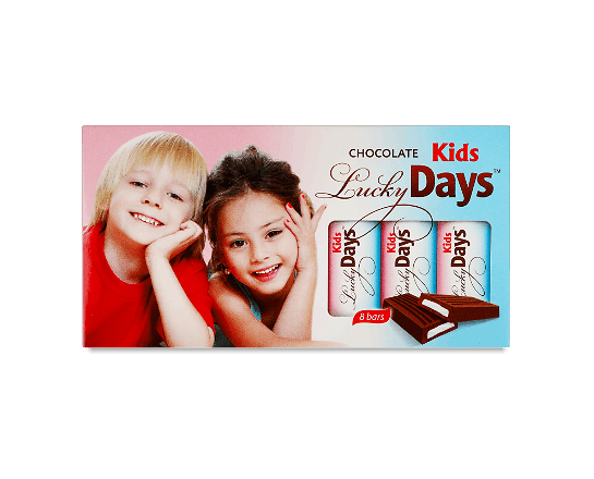 Шоколад молочний Lucky Days Kids з молочною начинкою