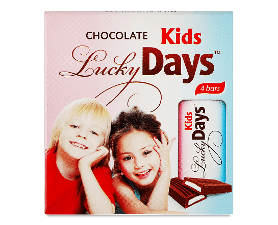 Шоколад молочний Kids Lucky Days з молочною начинкою