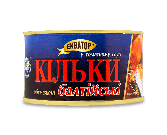 Кільки «Екватор» «Балтійські» обсмажені в томатному соусі