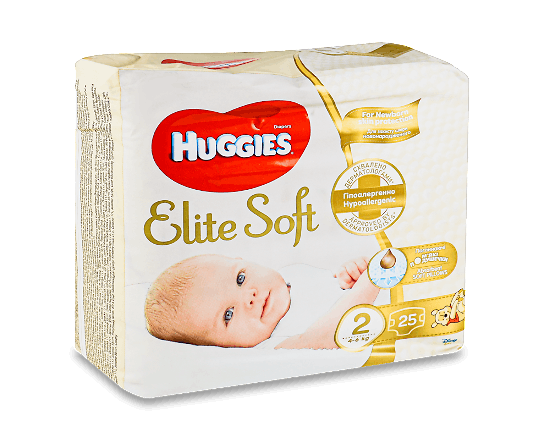 Підгузки Huggies Elite Soft 2 (4-6 кг)
