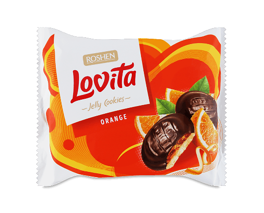 Печиво Roshen Lovita Jelly Cookies Orange