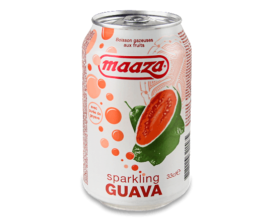 Напій соковий Maaza «Гуава» газований з/б