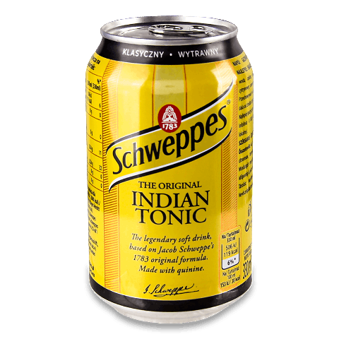 Напій Schweppes Тонік безалкогольний з/б 0,33л – онлайн-супермаркет ...