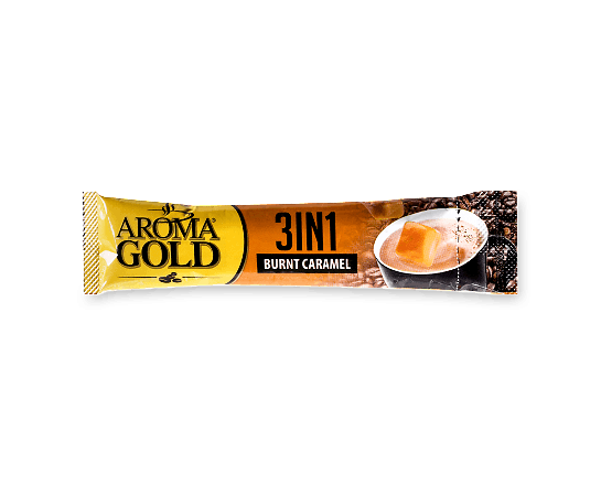 Напій кавовий Aroma Gold 3 в 1 з карамеллю