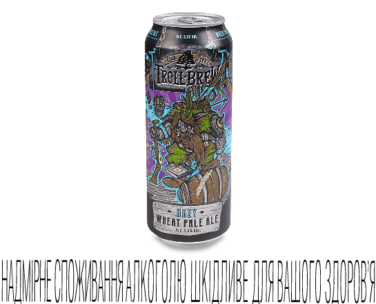 Пиво Troll-Brew Hazy Pale світле нефільтроване з/б