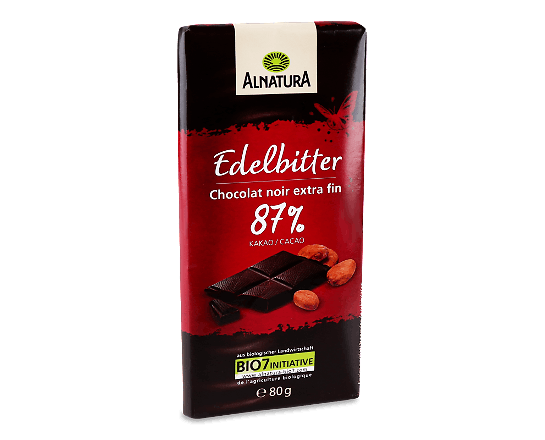 Шоколад чорний Alnatura 87% органічний