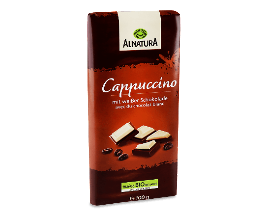 Шоколад молочний Alnatura «Капучино» органічний