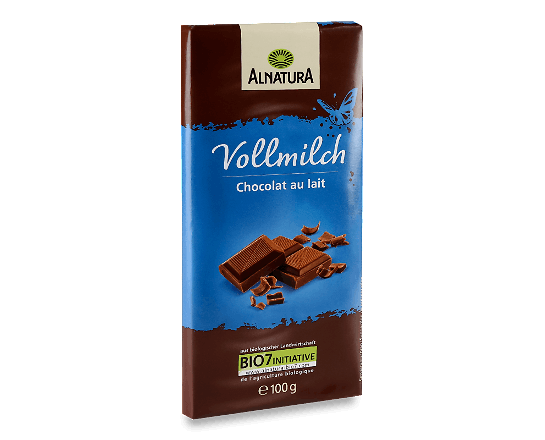 Шоколад молочний Alnatura органічний