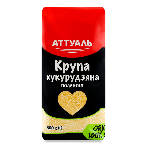 Крупа кукурудзяна Attuale полента, мала уп. 800г – онлайн-супермаркет ...