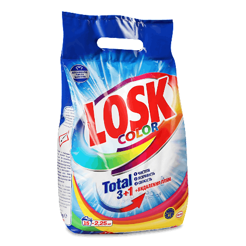 Порошок пральний Losk для кольорових речей 2,25кг – онлайн-супермаркет ...