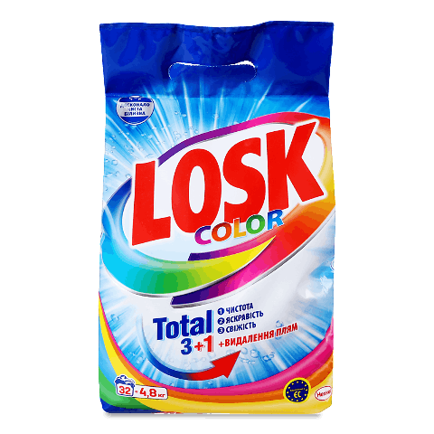 Порошок пральний Losk для кольорових речей 4,8кг – онлайн-супермаркет ...