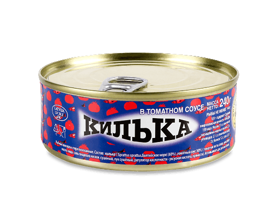 Кілька Brivais Vilnis в томатному соусі ключ