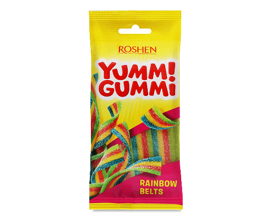 Цукерки Roshen Yummi Gummi Sour Belts