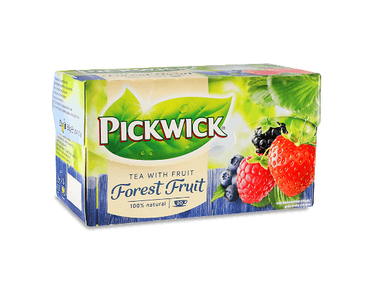 Чай чорний Pickwick ароматизований зі шматочками лісових ягід