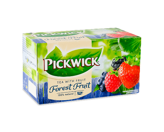 Чай чорний Pickwick ароматизований зі шматочками лісових ягід