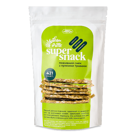 Снек «Лавка Традицій» Wholesome Super Snack з пряними травами 65г ...