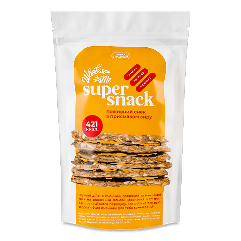 Снек «Лавка Традицій» Wholesome Super Snack з присмаком сиру 65г ...