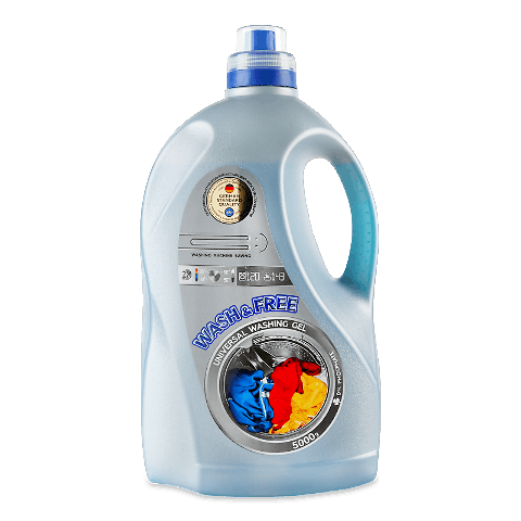 Гель для прання Wash&Free універсальний 5000г – онлайн-супермаркет «Сільпо»