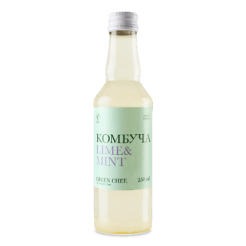 Комбуча Green Chef Lime&Mint 250мл – онлайн-супермаркет «Сільпо»