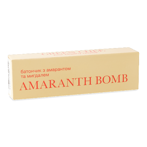 Батончик Green Chef Amaranth bomb амарант-мигдаль