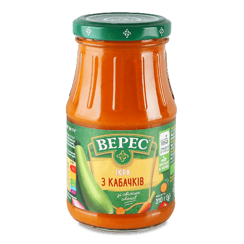 Ікра «Верес» з кабачків екстра 310г – онлайн-супермаркет «Сільпо»