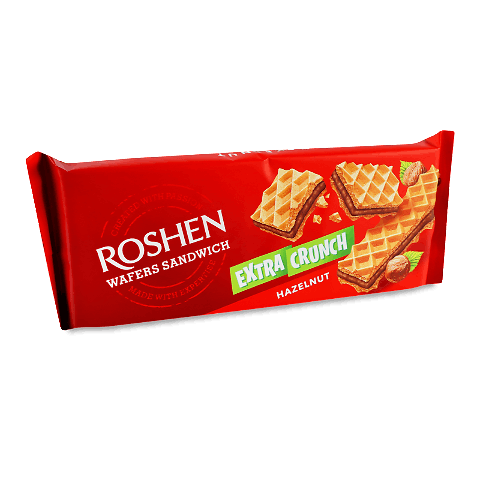 Вафлі Roshen Wafers Sandwich Extra Crunch Hazelnut 142г – онлайн ...