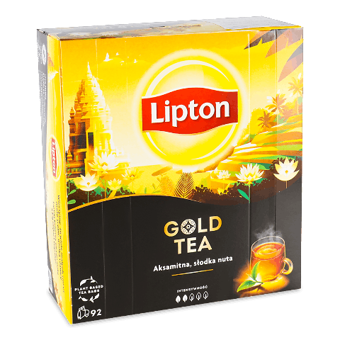 Чай чорний Lipton Gold Tea 92*1,5г – онлайн-супермаркет «Сільпо»