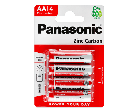 Батарейки Panasonic Zinc Carbon R6